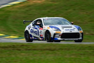 #41 Toyota GR86 of Jenson Sofronas, GMG Racing, Toyota GR Cup North America, SRO America, &nbsp;Virginia International Raceway, Alton, VA  July 18-21, 2024
 | Fred Hardy | www.FredHardyPhoto.com for SRO America &copy;2024