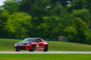 #22 Toyota GR86 of Devin Anderson, TechSport Racing, Toyota GR Cup North America, SRO America,  Virginia International Raceway, Alton, VA  July 18-21, 2024
 | Fred Hardy | www.FredHardyPhoto.com for SRO America ©2024