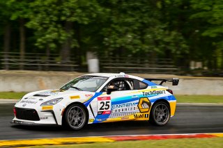 #25 Toyota GR86 of Alfonso Diaz, TechSport Racing, Toyota GR Cup North America, SRO America,  Road America, Elkhart Lake, WI  August 15-18, 2024
 | Fred Hardy | www.FredHardyPhoto.com for SRO America ©2024