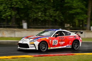 #55  Toyota GR86 of Spike Kohlbecker, TechSport Racing, Toyota GR Cup North America, SRO America,  Road America, Elkhart Lake, WI  August 15-18, 2024
 | Fred Hardy | www.FredHardyPhoto.com for SRO America ©2024