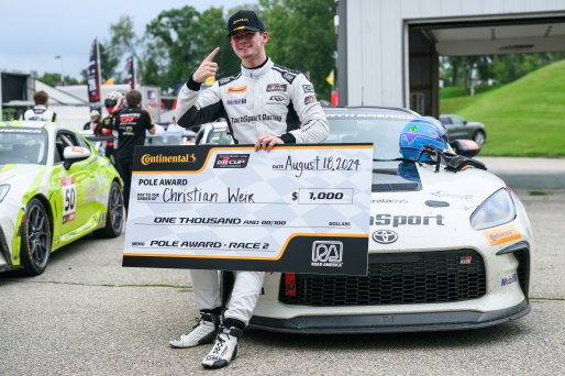 #71 Toyota GR86 of Christian Weir, TechSport Racing, Toyota GR Cup North America, SRO America,  Road America, Elkhart Lake, WI  August 15-18, 2024 | Fred Hardy | www.FredHardyPhoto.com for SRO America ©2024