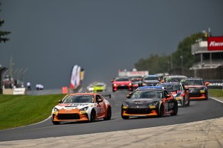 #13 Toyota GR86 of Westin Workman, Copeland Motorsports, Toyota GR Cup North America, SRO America, &nbsp;Road America, Elkhart Lake, WI  August 15-18, 2024 #5 Toyota GR86 of Gresham Wagner, &nbsp; SRO America, 2024
 | Fred Hardy | www.FredHardyPhoto.com for SRO America &copy;2024