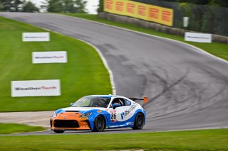 #86 Toyota GR86 of Andrew Gilleland, Eagles Canyon Racing powered by Fast Track, Toyota GR Cup North America, SRO America, &nbsp;Road America, Elkhart Lake, WI  August 15-18, 2024
 | Fred Hardy | www.FredHardyPhoto.com for SRO America &copy;2024