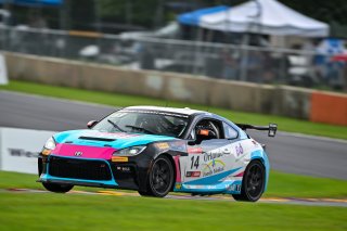 #14 Toyota GR86 of Alex Garcia, Skip Barber Racing, Toyota GR Cup North America, SRO America, &nbsp;Road America, Elkhart Lake, WI  August 15-18, 2024
 | Fred Hardy | www.FredHardyPhoto.com for SRO America &copy;2024