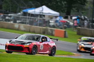 #22 Toyota GR86 of Devin Anderson, TechSport Racing, Toyota GR Cup North America, SRO America,  Road America, Elkhart Lake, WI  August 15-18, 2024
 | Fred Hardy | www.FredHardyPhoto.com for SRO America ©2024