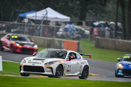 #71 Toyota GR86 of Christian Weir, TechSport Racing, Toyota GR Cup North America, SRO America,  Road America, Elkhart Lake, WI  August 15-18, 2024
 | Fred Hardy | www.FredHardyPhoto.com for SRO America ©2024