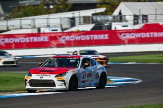 #47 Toyota GR86 of Ayden Kirk, TechSport Racing, Toyota GR Cup North America, SRO America,  Indianapolis Motor Speedway, Indianapolis, IN October 3-6
 | Fred Hardy | www.FredHardyPhoto.com for SRO ©2024
