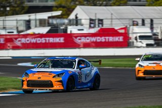 #86 Toyota GR86 of Andrew Gilleland, Eagles Canyon Racing powered by Fast Track, Toyota GR Cup North America, SRO America, &nbsp;Indianapolis Motor Speedway, Indianapolis, IN October 3-6
 | Fred Hardy | www.FredHardyPhoto.com for SRO &copy;2024