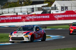 #55 Toyota GR86 of Spike Kohlbecker, TechSport Racing, Toyota GR Cup North America, SRO America,  Indianapolis Motor Speedway, Indianapolis, IN October 3-6
 | Fred Hardy | www.FredHardyPhoto.com for SRO ©2024
