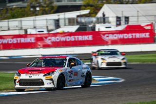 #47 Toyota GR86 of Ayden Kirk, TechSport Racing, Toyota GR Cup North America, SRO America,  Indianapolis Motor Speedway, Indianapolis, IN October 3-6
 | Fred Hardy | www.FredHardyPhoto.com for SRO ©2024