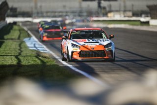 #13 Toyota GR86 of Westin Workman, Copeland Motorsports, Toyota GR Cup North America, SRO America, &nbsp;Indianapolis Motor Speedway, Indianapolis, IN October 3-6
 | Fred Hardy | www.FredHardyPhoto.com for SRO &copy;2024
