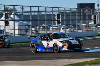 #39 Toyota GR86 of Maximilian Hewitt, BSI Racing, Toyota GR Cup North America, SRO America, &nbsp;Indianapolis Motor Speedway, Indianapolis, IN October 3-6
 | Fred Hardy | www.FredHardyPhoto.com for SRO &copy;2024