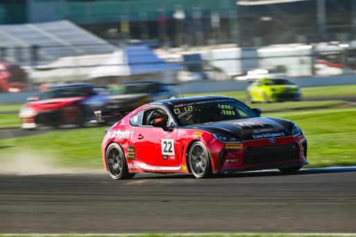 #22 Toyota GR86 of Devin Anderson, TechSport Racing, Toyota GR Cup North America, SRO America,  Indianapolis Motor Speedway, Indianapolis, IN October 3-6
 | Fred Hardy | www.FredHardyPhoto.com for SRO ©2024
