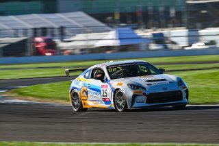 #25 Toyota GR86 of Alfonso Diaz, TechSport Racing, Toyota GR Cup North America, SRO America,  Indianapolis Motor Speedway, Indianapolis, IN October 3-6
 | Fred Hardy | www.FredHardyPhoto.com for SRO ©2024