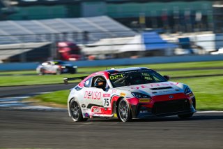 #75 Toyota GR86 of Miki Koyama, Hattori Motorsports, Toyota GR Cup North America, SRO America, &nbsp;Indianapolis Motor Speedway, Indianapolis, IN October 3-6
 | Fred Hardy | www.FredHardyPhoto.com for SRO &copy;2024