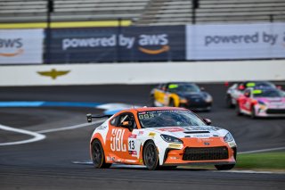 #13 Toyota GR86 of Westin Workman, Copeland Motorsports, Toyota GR Cup North America, SRO America, &nbsp;Indianapolis Motor Speedway, Indianapolis, IN October 3-6
 | Fred Hardy | www.FredHardyPhoto.com for SRO &copy;2024