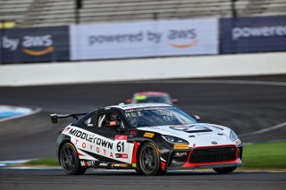 #61 Toyota GR86 of James Klimas, Skip Barber Racing, Toyota GR Cup North America, SRO America, &nbsp;Indianapolis Motor Speedway, Indianapolis, IN October 3-6
 | Fred Hardy | www.FredHardyPhoto.com for SRO &copy;2024