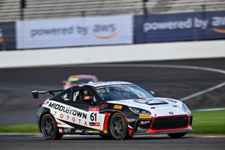 #61 Toyota GR86 of James Klimas, Skip Barber Racing, Toyota GR Cup North America, SRO America, &nbsp;Indianapolis Motor Speedway, Indianapolis, IN October 3-6
 | Fred Hardy | www.FredHardyPhoto.com for SRO &copy;2024
