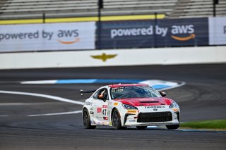 #47 Toyota GR86 of Ayden Kirk, TechSport Racing, Toyota GR Cup North America, SRO America,  Indianapolis Motor Speedway, Indianapolis, IN October 3-6
 | Fred Hardy | www.FredHardyPhoto.com for SRO ©2024