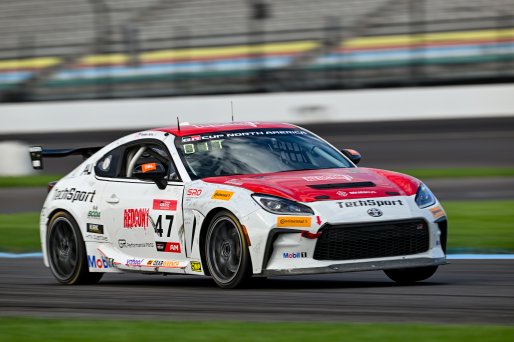 #47 Toyota GR86 of Ayden Kirk, TechSport Racing, Toyota GR Cup North America, SRO America,  Indianapolis Motor Speedway, Indianapolis, IN October 3-6
 | Fred Hardy | www.FredHardyPhoto.com for SRO ©2024