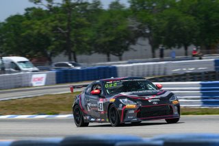 #43 Toyota GR86 of Alexandra Hainer, Precision Racing LA, Toyota GR Cup North America, SRO America, &nbsp;Sebring International Raceway, Sebring, FL, May 3-5 2024
 | Fred Hardy | www.FredHardyPhoto.com for SRO America &copy;2024