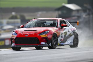 #47 Toyota GR86 of Ayden Kirk, TechSport Racing, Toyota GR Cup North America, SRO America, Sonoma Raceway, Sonoma, CA March 28-30, 2025
 | Fred Hardy | www.FredHardyPhoto.com for SRO &copy;2025