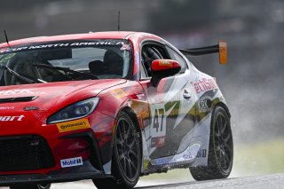 #47 Toyota GR86 of Ayden Kirk, TechSport Racing, Toyota GR Cup North America, SRO America, Sonoma Raceway, Sonoma, CA March 28-30, 2025
 | Fred Hardy | www.FredHardyPhoto.com for SRO &copy;2025