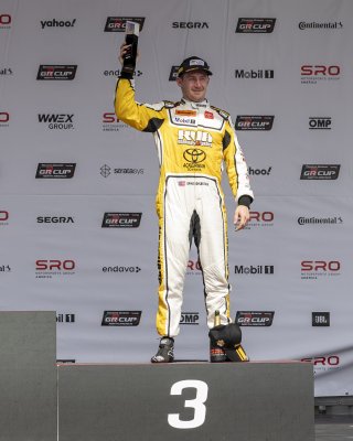 The    in Sonoma, California on Saturday, March 29, 2025.

Podium, Round 1 - R1 
55, Spike Kohlbecker, Ackerman Toyota, Vanguard Commercial Power, RVA Graphics, RVA Graphics Motorsports by Speed Syndicate, Toyota GR86

Photo by
— Zachary Cramer/ TGR | SRO Motorsports Group