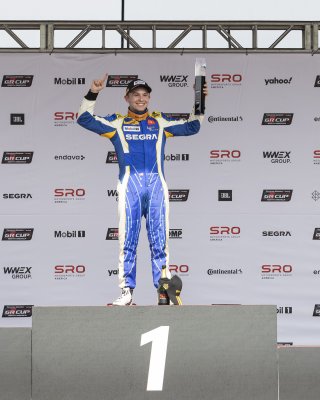 The    in Sonoma, California on Saturday, March 29, 2025.

Podium, Round 1 - R1 
46, Lucas Weisenberg, SEGRA, Lucas Racing, Toyota GR86

Photo by
— Zachary Cramer/ TGR | SRO Motorsports Group