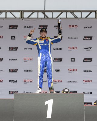 The    in Sonoma, California on Saturday, March 29, 2025.

Podium, Round 1 - R1 
46, Lucas Weisenberg, SEGRA, Lucas Racing, Toyota GR86

Photo by
— Zachary Cramer/ TGR | SRO Motorsports Group