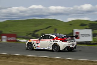 #71 Toyota GR86 of Christian Weir, TechSport Racing, Toyota GR Cup North America, SRO America, Sonoma Raceway, Sonoma, CA March 28-30, 2025
 | Fred Hardy | www.FredHardyPhoto.com for SRO &copy;2025