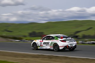 #51 Toyota GR86 of Massimo Sunseri, BSI Racing, Toyota GR Cup North America, SRO America, Sonoma Raceway, Sonoma, CA March 28-30, 2025
 | Fred Hardy | www.FredHardyPhoto.com for SRO &copy;2025