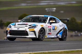 #98 Toyota GR86 of Max Schweid, TechSport, Toyota GR Cup North America, SRO America, Sonoma Raceway, Sonoma, CA March 28-30, 2025
 | Fred Hardy | www.FredHardyPhoto.com for SRO &copy;2025