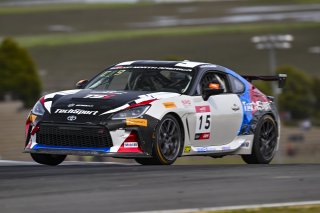 #15 Toyota GR86 of Brett Kowalski, TechSport, Toyota GR Cup North America, SRO America, Sonoma Raceway, Sonoma, CA March 28-30, 2025
 | Fred Hardy | www.FredHardyPhoto.com for SRO &copy;2025