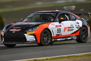 #88 Toyota GR86 of Zach Hollingshead, PT Autosport with Copeland Motorsports, Toyota GR Cup North America, SRO America, Sonoma Raceway, Sonoma, CA March 28-30, 2025
 | Fred Hardy | www.FredHardyPhoto.com for SRO &copy;2025