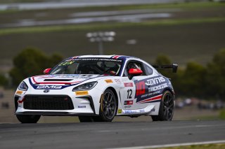 #12 Toyota GR86 of John Lennon, Copeland Motorsports, Toyota GR Cup North America, SRO America, Sonoma Raceway, Sonoma, CA March 28-30, 2025
 | Fred Hardy | www.FredHardyPhoto.com for SRO ©2025