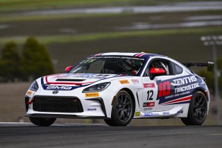 #12 Toyota GR86 of John Lennon, Copeland Motorsports, Toyota GR Cup North America, SRO America, Sonoma Raceway, Sonoma, CA March 28-30, 2025
 | Fred Hardy | www.FredHardyPhoto.com for SRO ©2025