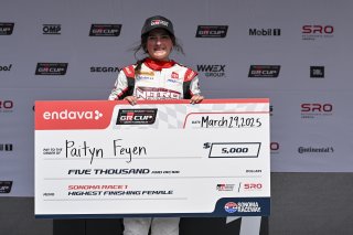 #80 Toyota GR86 of Paityn Feyen, Nitro Motorsports, Toyota GR Cup North America, SRO America, Sonoma Raceway, Sonoma, CA March 28-30, 2025
 | Fred Hardy | www.FredHardyPhoto.com for SRO &copy;2025