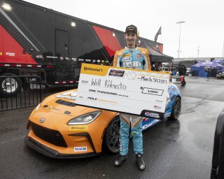 The    in Sonoma, California on Sunday, March 30, 2025.

, Qualifying - Q2 
2, Will Robusto, RVA Graphics and Wraps, Vortex Metals, RVA Graphics Motorsports by Speed Syndicate, Toyota GR86

Photo by
— Zachary Cramer/ TGR | SRO Motorsports Group