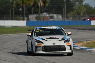 #98 Toyota GR86 of Max Schweid, TechSport, Toyota GR Cup North America, SRO America, Sebring International Raceway, Sebring, FL May 15 - 18, 2025
 | Fred Hardy | www.FredHardyPhoto.com for SRO America &copy;2025