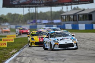 #98 Toyota GR86 of Max Schweid, TechSport, Toyota GR Cup North America, SRO America, Sebring International Raceway, Sebring, FL May 15 - 18, 2025
 | Fred Hardy | www.FredHardyPhoto.com for SRO America &copy;2025