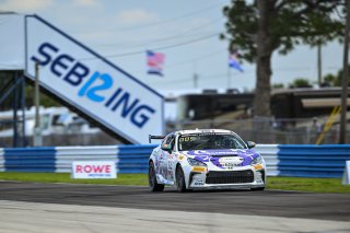#72 Toyota GR86 of Ethan Goulart, TechSport, Toyota GR Cup North America, SRO America, Sebring International Raceway, Sebring, FL May 15 - 18, 2025
 | Fred Hardy | www.FredHardyPhoto.com for SRO America &copy;2025