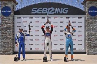 #13 Toyota GR86 of Westin Workman, BSI Racing, Toyota GR Cup North America, SRO America, Sebring International Raceway, Sebring, FL May 15 - 18, 2025 #7 Toyota GR86 of Jaxon Bell, Copeland Motorsports, 2025 #46 Toyota GR86 of Lucas Weisenberg, Lucas Racin | Fred Hardy | www.FredHardyPhoto.com for SRO America ©2025