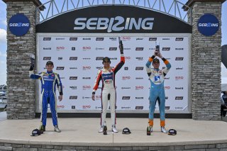 #13 Toyota GR86 of Westin Workman, BSI Racing, Toyota GR Cup North America, SRO America, Sebring International Raceway, Sebring, FL May 15 - 18, 2025 #7 Toyota GR86 of Jaxon Bell, Copeland Motorsports, 2025 #46 Toyota GR86 of Lucas Weisenberg, Lucas Racin | Fred Hardy | www.FredHardyPhoto.com for SRO America ©2025