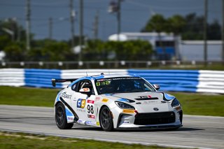 #98 Toyota GR86 of Max Schweid, TechSport, Toyota GR Cup North America, SRO America, Sebring International Raceway, Sebring, FL May 15 - 18, 2025
 | Fred Hardy | www.FredHardyPhoto.com for SRO America &copy;2025