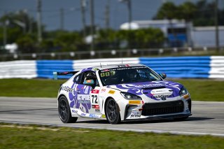 #72 Toyota GR86 of Ethan Goulart, TechSport, Toyota GR Cup North America, SRO America, Sebring International Raceway, Sebring, FL May 15 - 18, 2025
 | Fred Hardy | www.FredHardyPhoto.com for SRO America &copy;2025