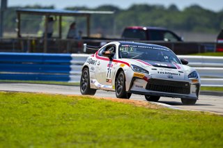 #71 Toyota GR86 of Christian Weir, TechSport Racing, Toyota GR Cup North America, SRO America, Sebring International Raceway, Sebring, FL May 15 - 18, 2025
 | Fred Hardy | www.FredHardyPhoto.com for SRO America &copy;2025