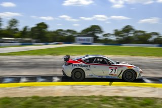 #71 Toyota GR86 of Christian Weir, TechSport Racing, Toyota GR Cup North America, SRO America, Sebring International Raceway, Sebring, FL May 15 - 18, 2025
 | Fred Hardy | www.FredHardyPhoto.com for SRO America &copy;2025