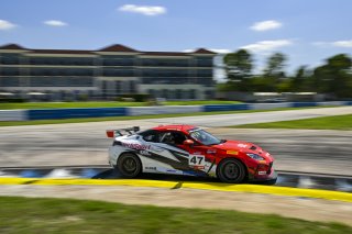 #47 Toyota GR86 of Ayden Kirk, TechSport Racing, Toyota GR Cup North America, SRO America, Sebring International Raceway, Sebring, FL May 15 - 18, 2025
 | Fred Hardy | www.FredHardyPhoto.com for SRO America &copy;2025