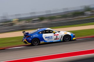The \GRCup\   in \Circuit of The Americas#1\, \Circuit of The Americas#2\ on Friday, April 25, 2025.

Practice, Practice - P2 
3, Jason Kos, Eagles Canyon Racing Powered by Fast Track, WWEX Group, Yellow Marble Racing, Toyota GR86

Photo by
— James Armas | SRO Motorsports Group